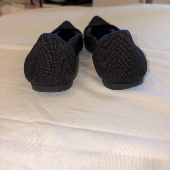 Rothy's Black Pointed Toe Flats Comfortable Washable Size 7.5 EUC - Picture 4 of 8